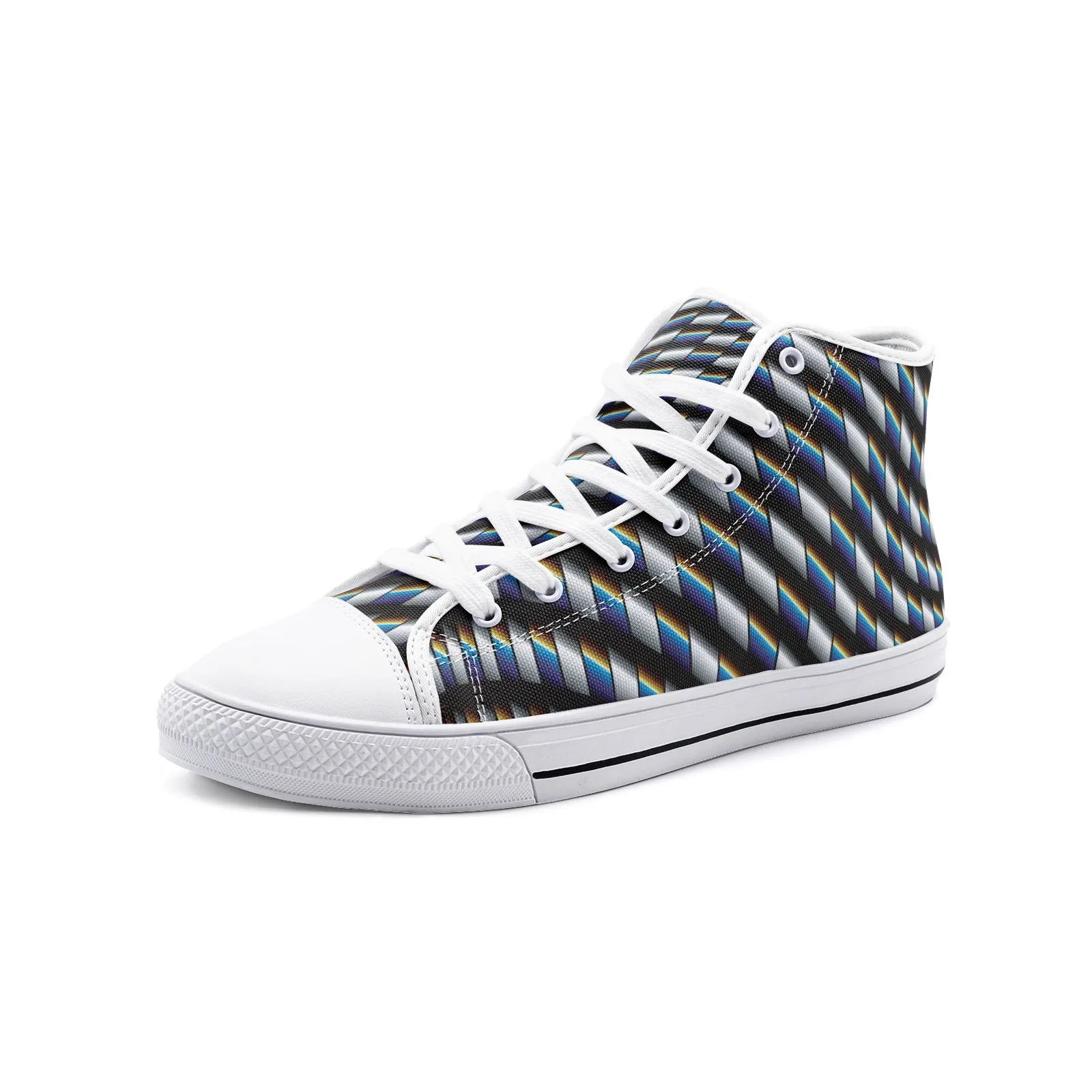 Mind Warp | Unisex High Top Canvas Shoes | Austin Blake