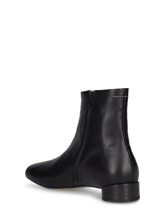 MM6 Maison Margiela   35mm leather boots 