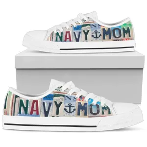 Navy Mom Low Top Shoes