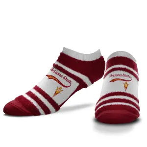 NCAA Arizona State Sun Devils For Bare Feet Block Stripe Script Socks