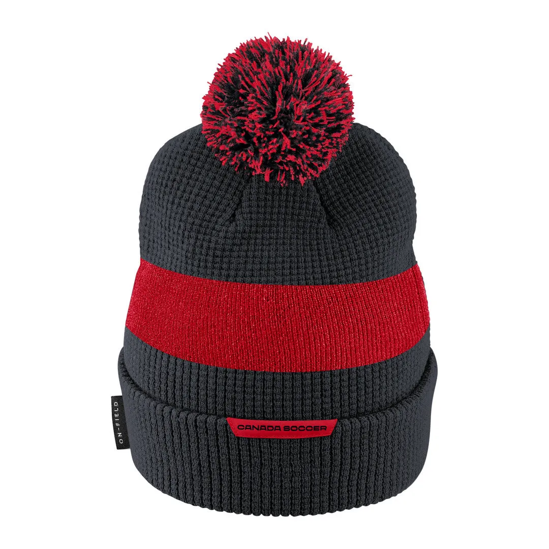 Nike Men's Soccer Team Canada Cuffed Pom Toque Black