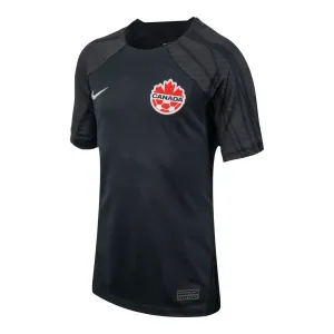 Nike Youth Soccer Team Canada Jersey 2023 BLACK