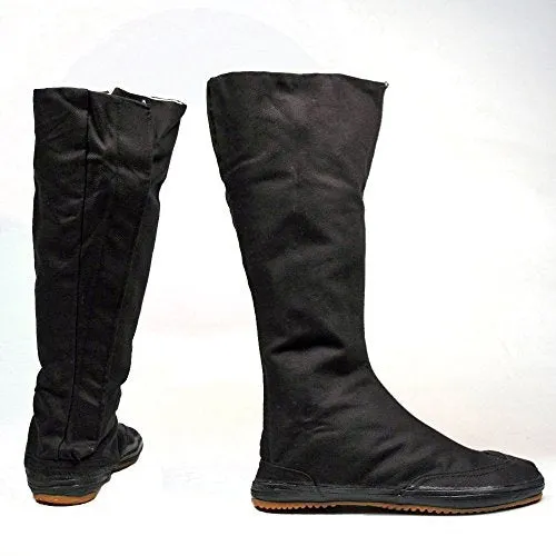 Ninja Tabi Boots, Black Jikatabi (Outdoor Tabi) - 9.5