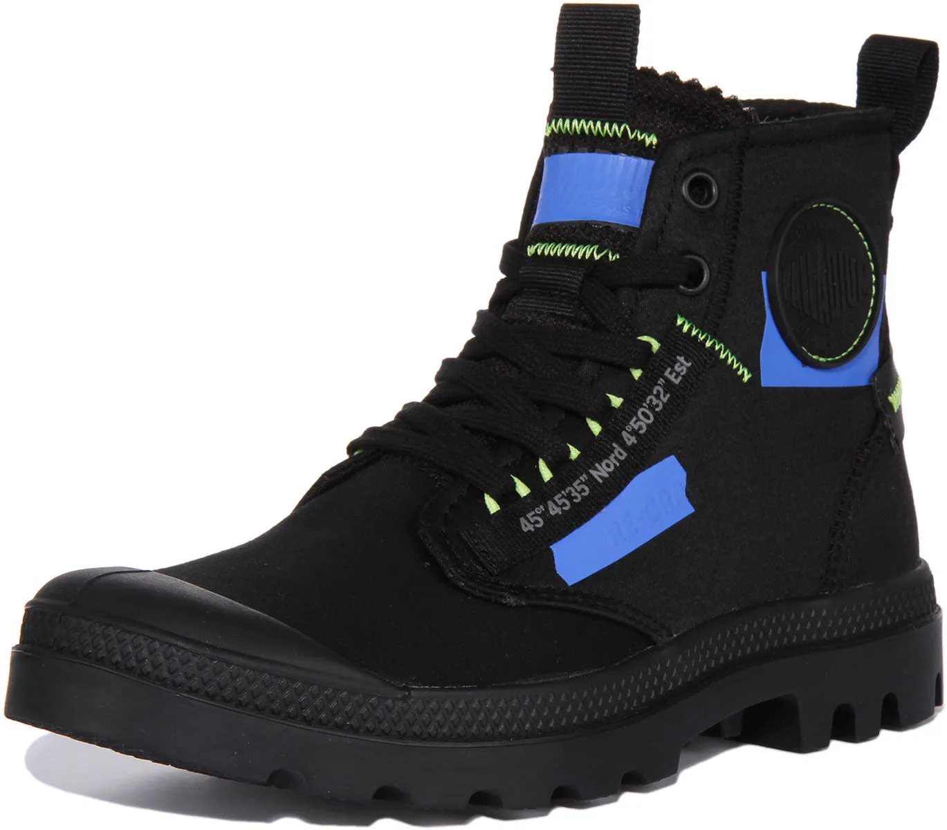 Palladium Pampa Hi In Blue Black