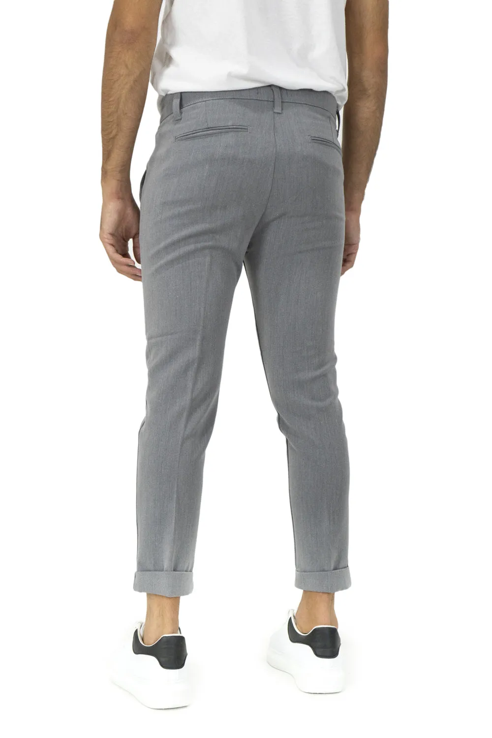 Pantalone Uomo Casual Con Bottone centrale Art. Pt144