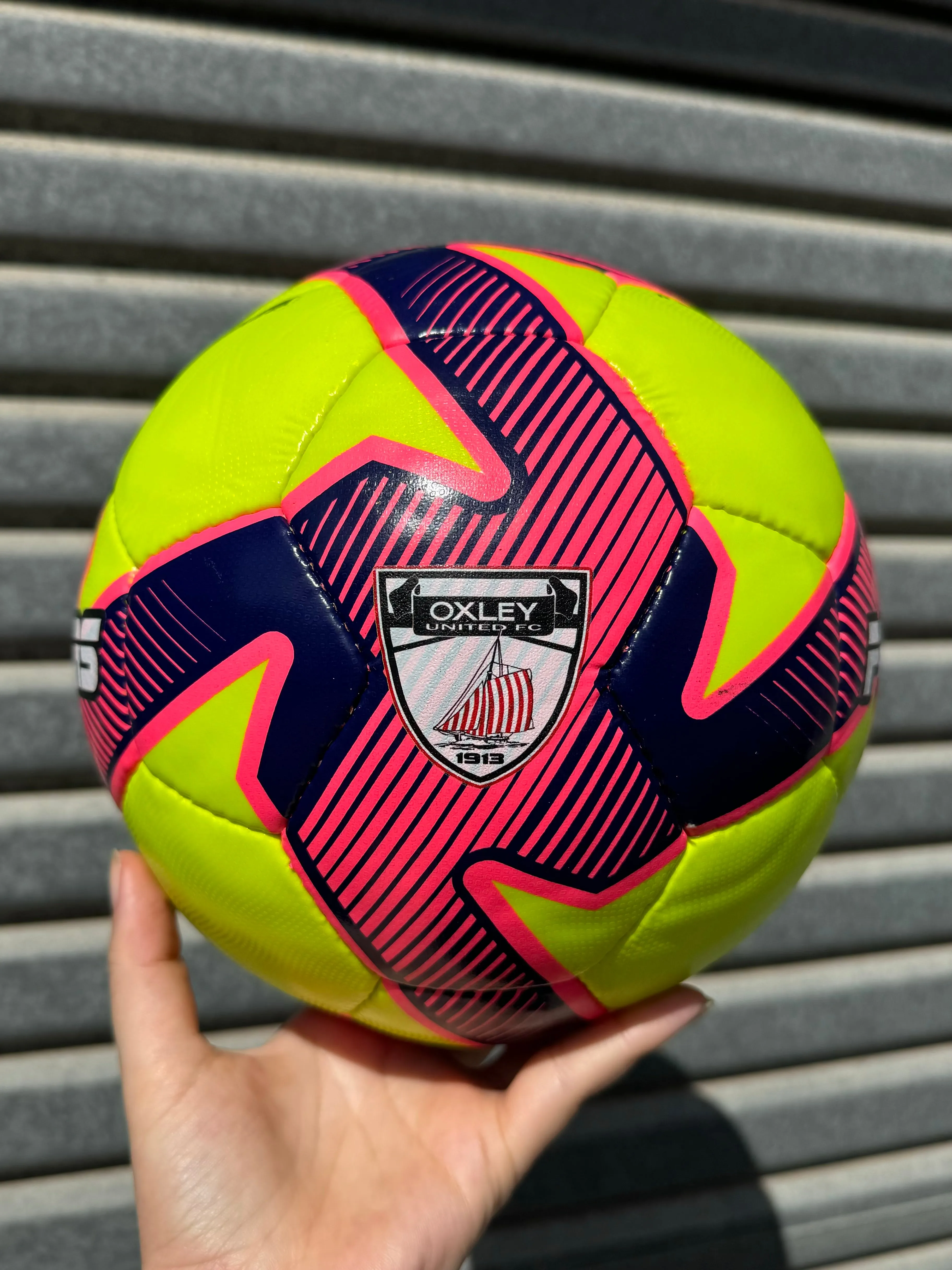 Personalised 2024 Deploy Engage Match Neon/Yellow/Pink Soccer Ball (SIZE 4, 5)