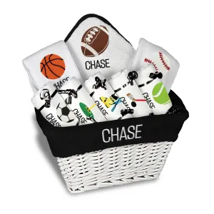 Personalized Emoji Large Basket - Sports