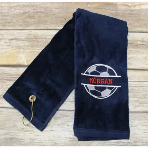 Personalized Soccer Sports Towel