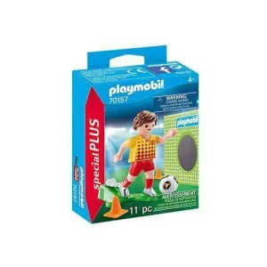 Playmobil 70157 Special Plus Soccer Player with Goal Action Figure