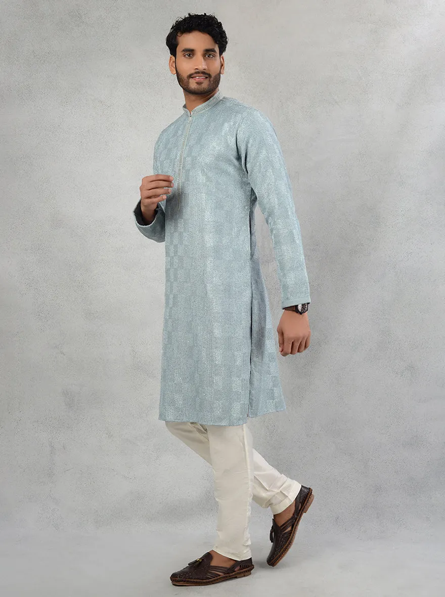 Powder Grey Kurta Pajama | TULA