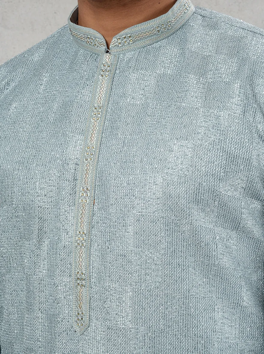 Powder Grey Kurta Pajama | TULA