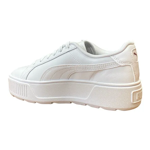 Puma scarpa sneakers con zeppa da donna Karmen L 384615 01 bianco