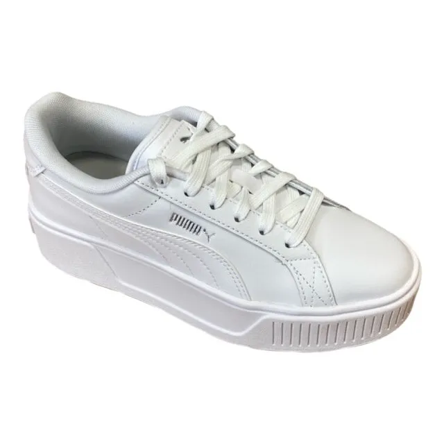 Puma scarpa sneakers con zeppa da donna Karmen L 384615 01 bianco