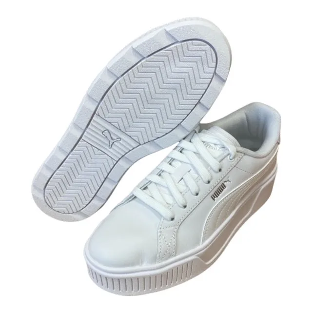 Puma scarpa sneakers con zeppa da donna Karmen L 384615 01 bianco