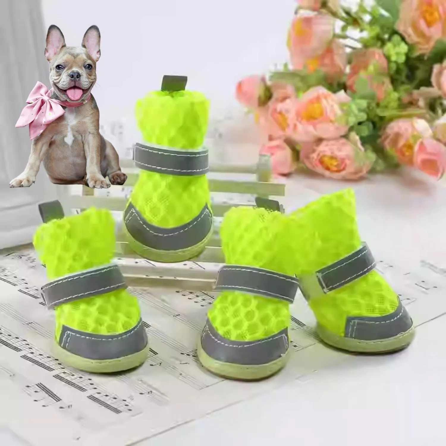 PupAir Premium Breathable Frenchie Booties