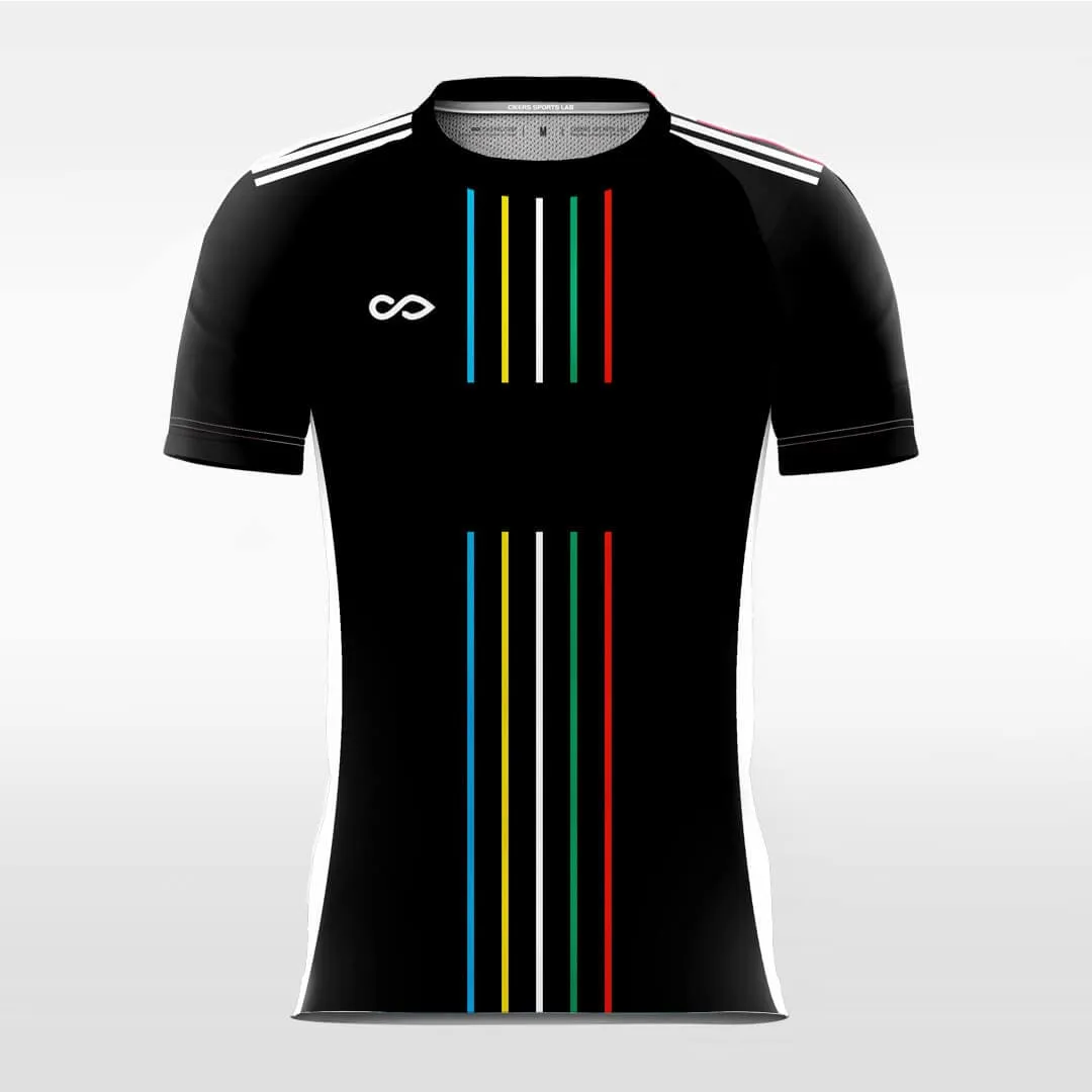 Rainbow Line - Custom Soccer Jersey for Men Sublimation