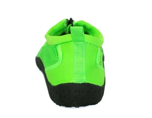 Rockin Footwear Kids Aqua Neon Zippers Rubber Water Shoe