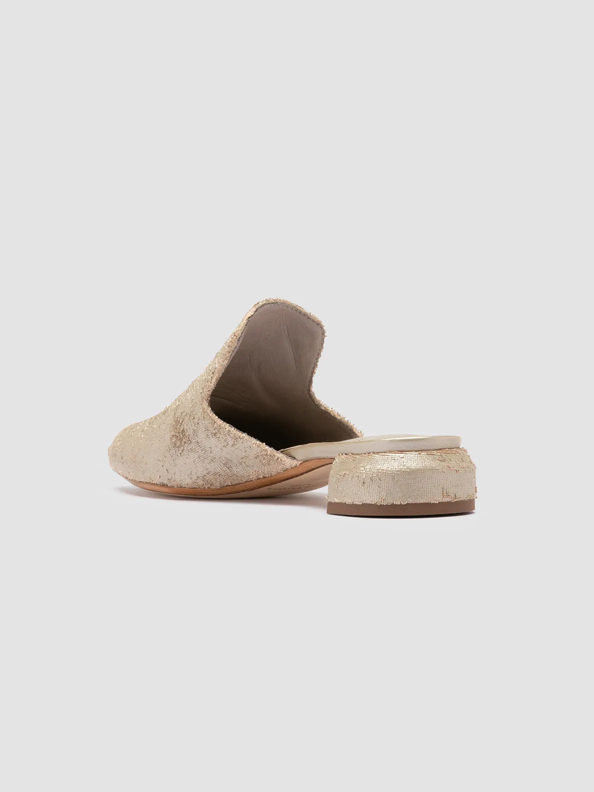 SAGE 106 - Beige Leather Mule Sandals