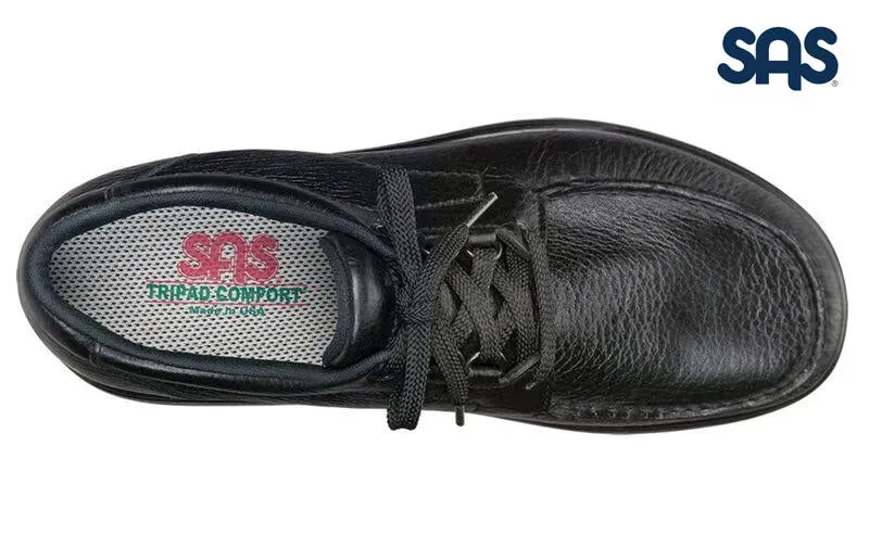 SAS Men's Black Bout Time Lace Up Loafer