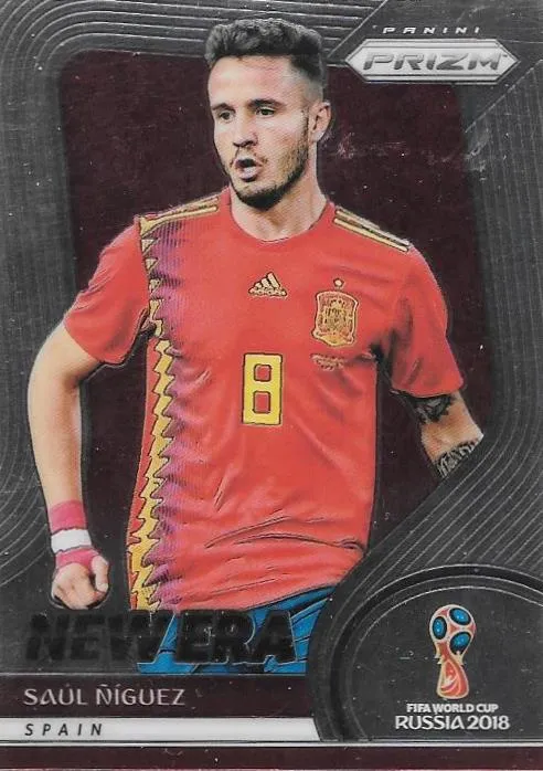 Saul Niguez, New Era, 2018 Panini Prizm World Cup Soccer