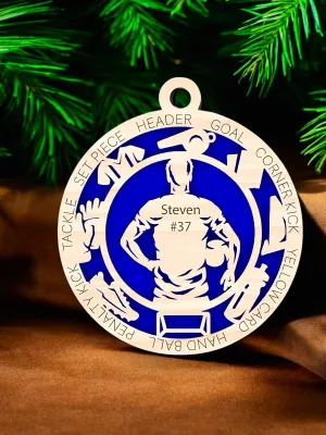 Soccer Ornament- Personalized Soccer Christmas Ornament