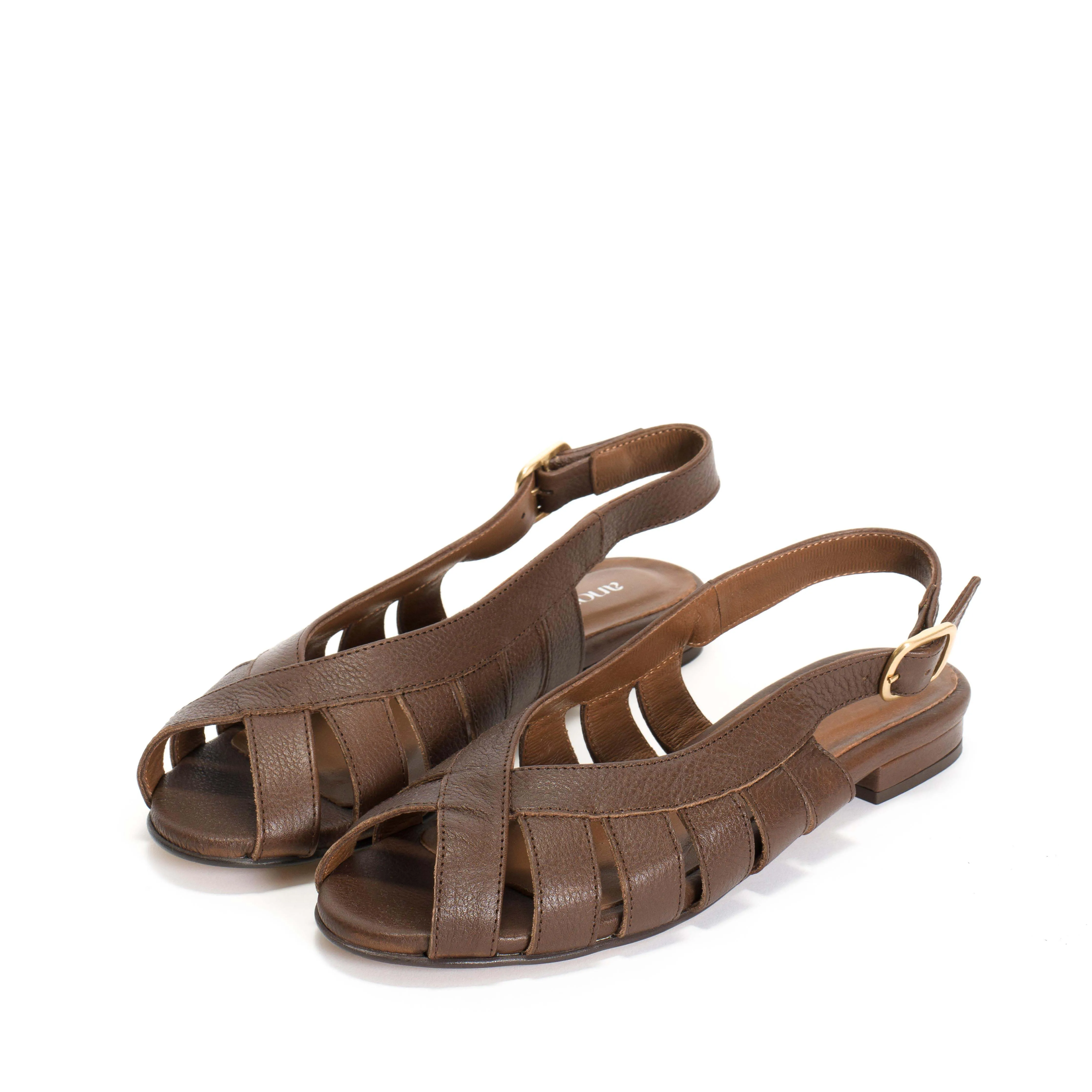 Sophie 20 Grained vegetable tanned calf Coffee brown