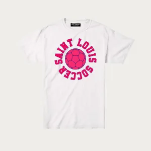 STL Soccer Ball White Structured Tee