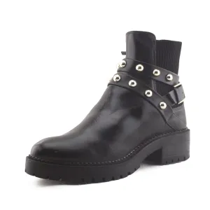 Stradivarius Stretchable Beads Buckle Straps Chelsea Ankle Boots | 100% Authentic leather