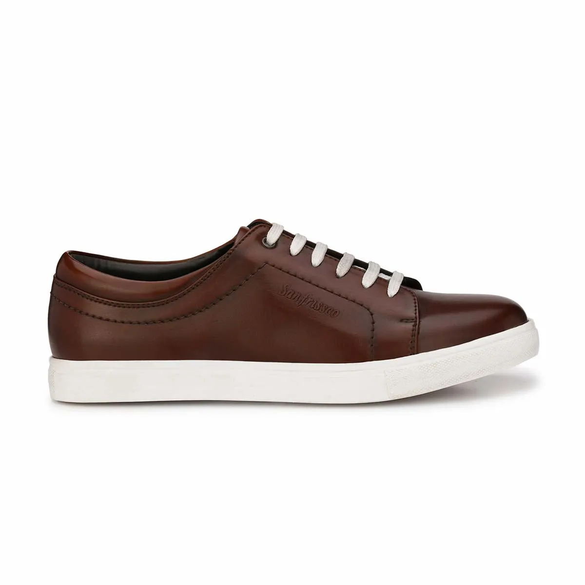 Tan Casual Lace-ups Sneakers