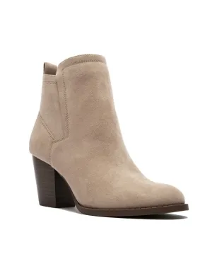 Taupe Suede Booties