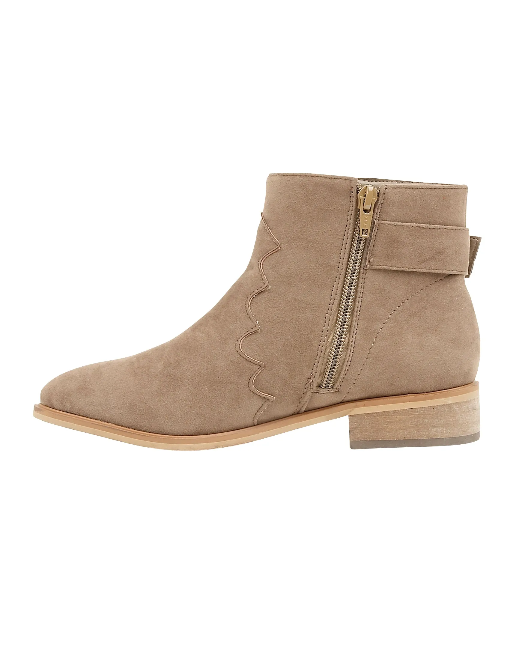 Taupe Suedette Boots