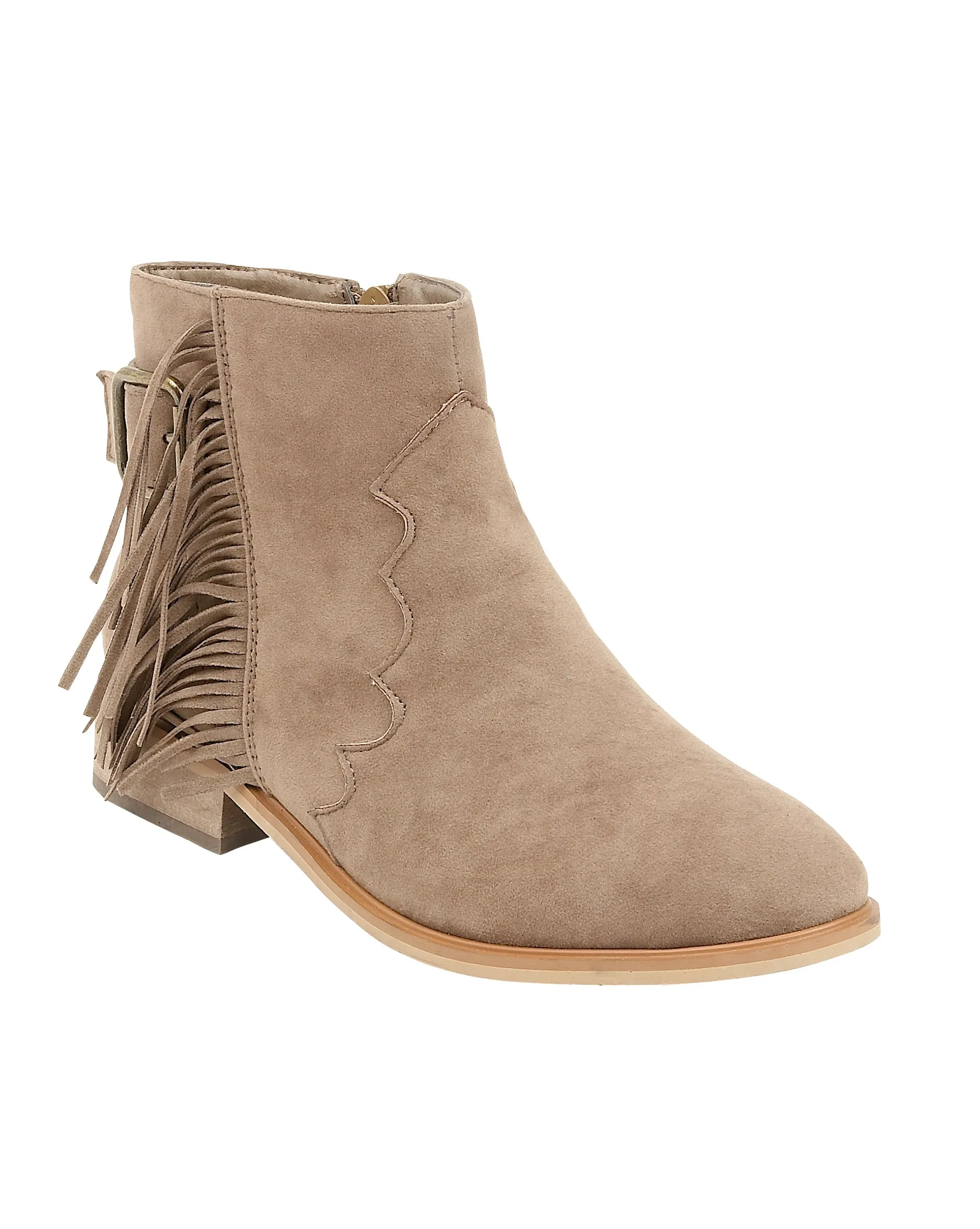 Taupe Suedette Boots