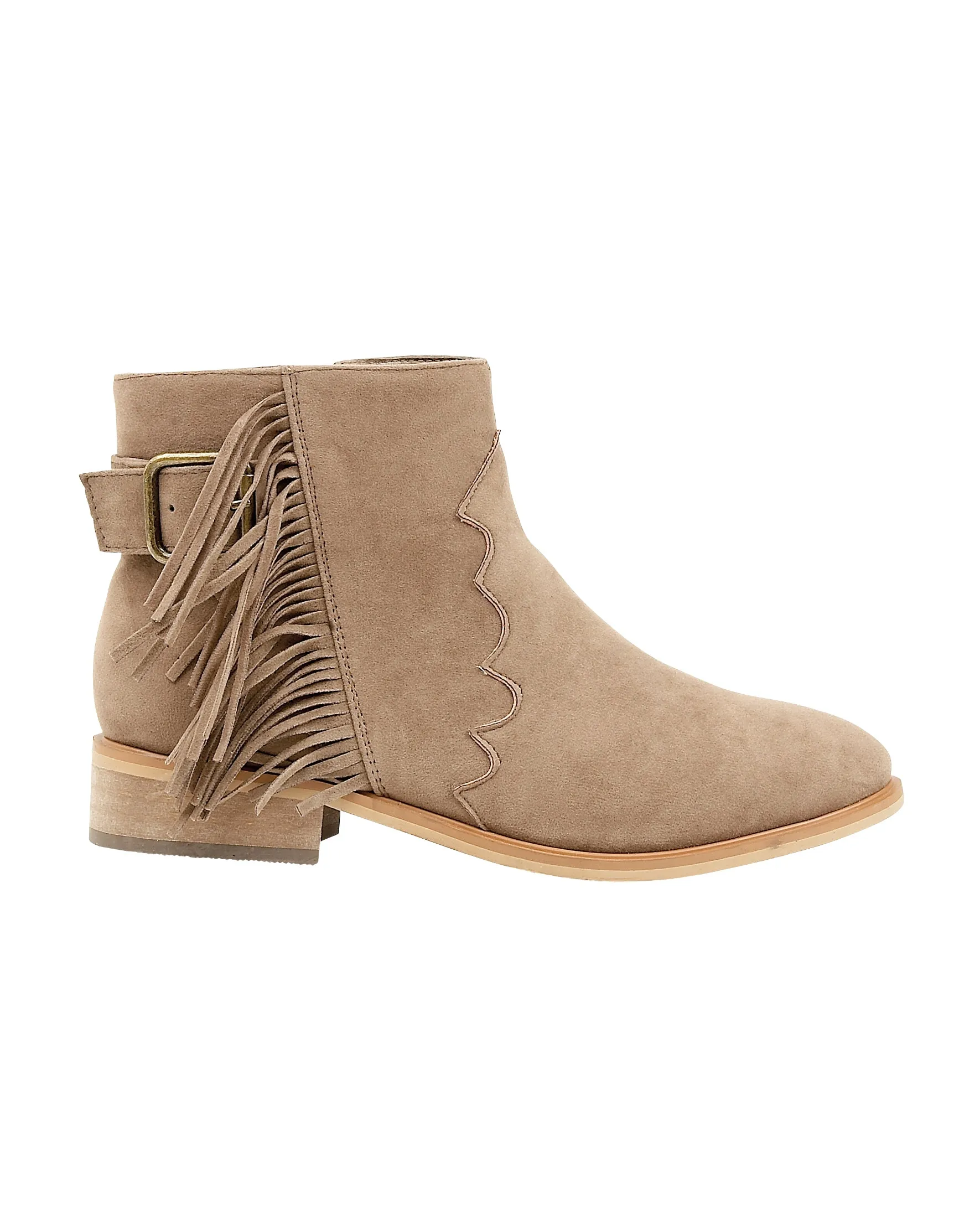 Taupe Suedette Boots