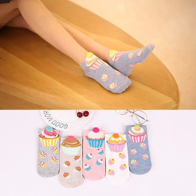 TEEK - Cupcake Socks | 5 pairs