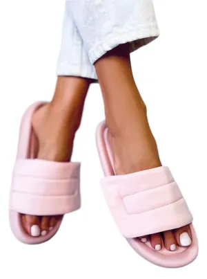 TEEK - Pink Nylon Velcro Band Slides