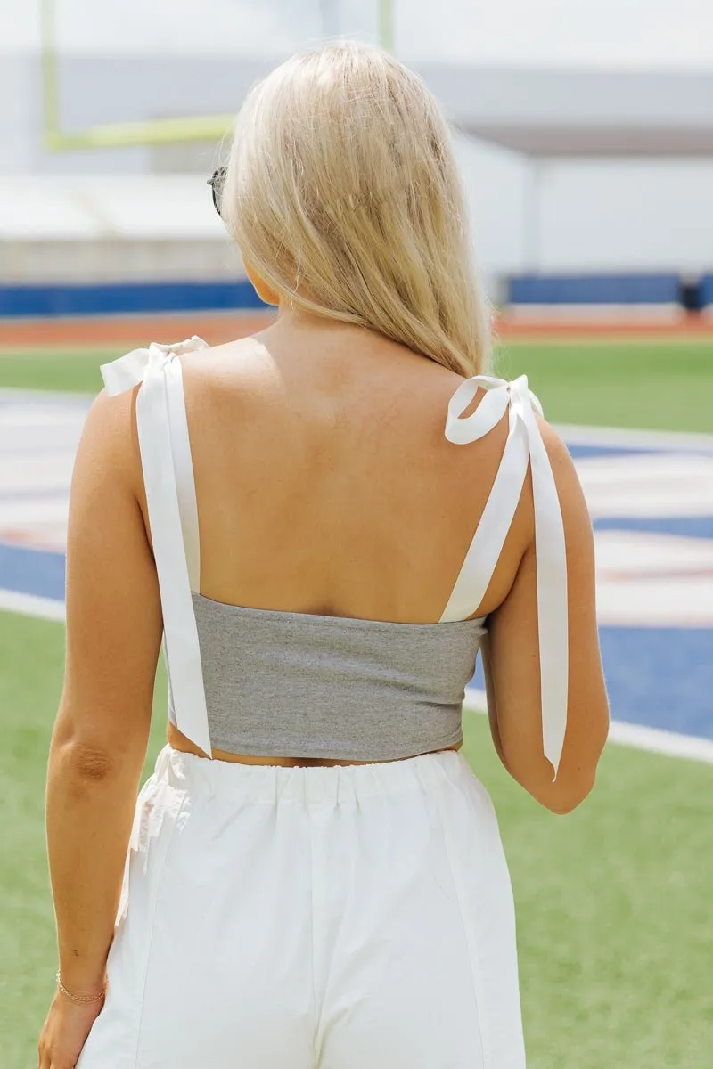 Tennessee Sleeveless Satin Bow Top - FINAL SALE