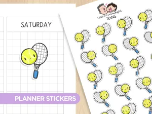 Tennis Planner Stickers