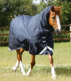 Titan Storm 200g Combo Turnout Rug with Snug-Fit Neck Navy