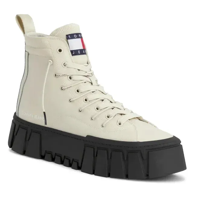 Tommy Hilfiger Jeans TJW Vulc Plt Nylon Mc Sneakers Women EN0EN02241-BEG