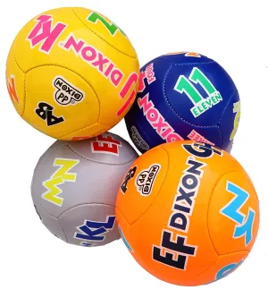 Toyshine Dixon Football Combo Pack of 5 (4 Footballs and 1 Pump) Size 3, Multicolor(SSTP)