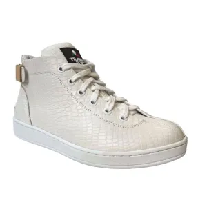 Travel Fox Spider Men's White Leather High Top Sneakers 915601-007