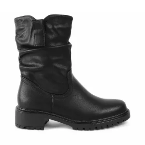 Tresmode Saintmor Black Women's Ankle-length Boots