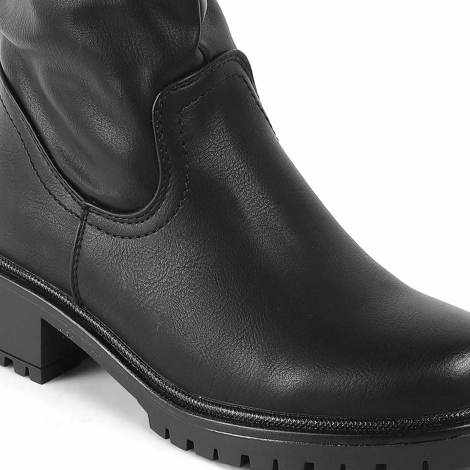 Tresmode Saintmor Black Women's Ankle-length Boots