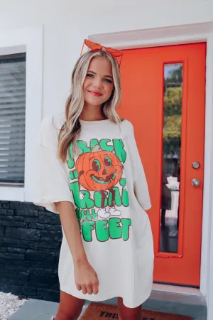 Trick Or Treat Smell My Feet Graphic Tee - Ivory