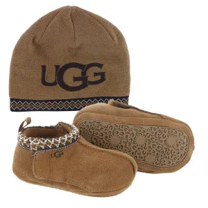 UGG Unisex-Baby Baby Tasman And Ugg Slipper, Chestnut