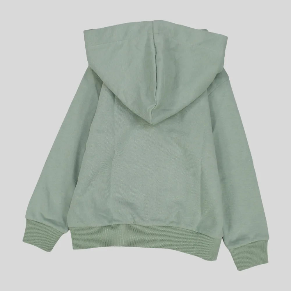 Unisex Plain Long-Sleeved Hooded Jacket