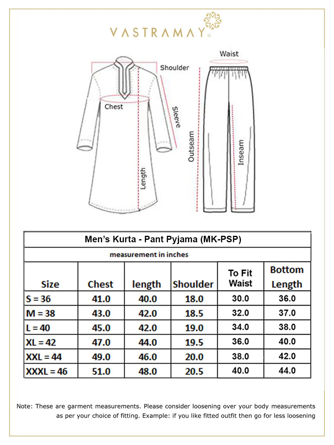 VASTRAMAY Men White Kurta with Pyjamas Set