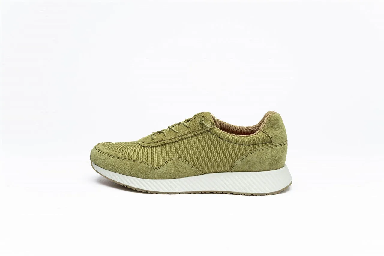 Waterproof cow suede and nylon mesh mens sneakers | DN1002