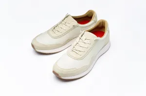 Waterproof cow suede and nylon mesh mens sneakers | DN1002