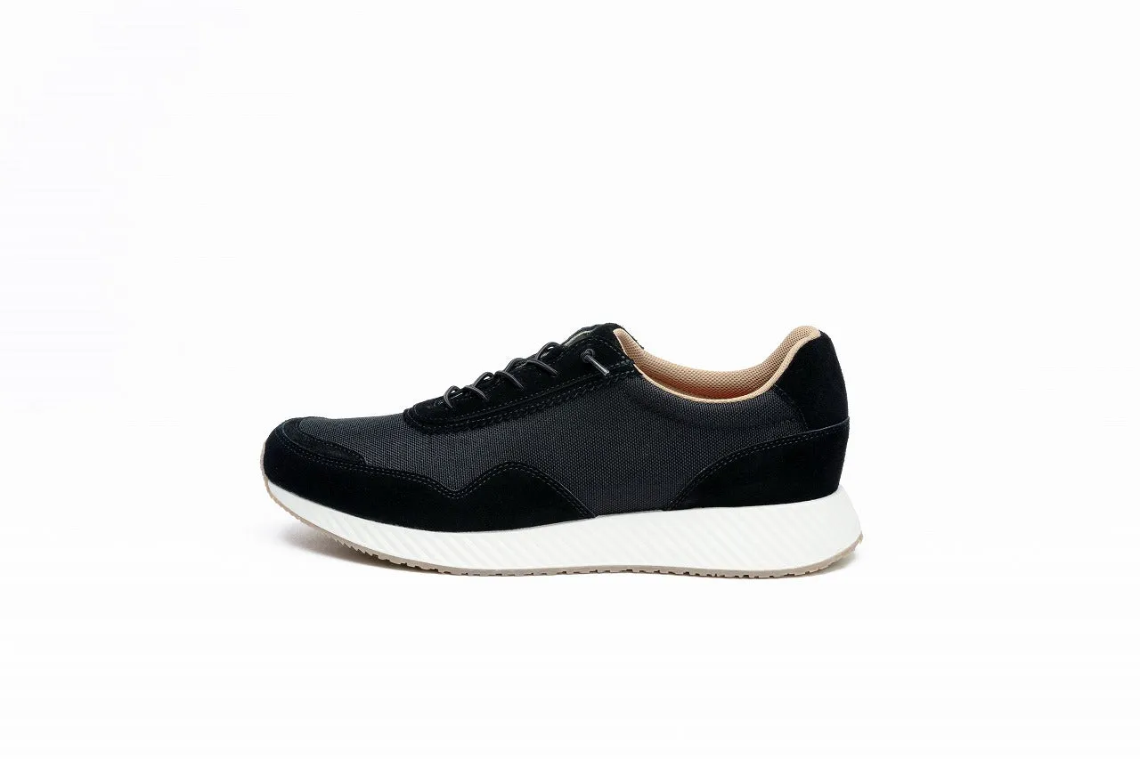 Waterproof cow suede and nylon mesh mens sneakers | DN1002